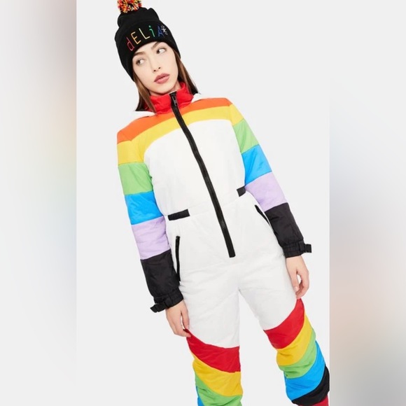 dELiA*s Multicolor Rainbow Jumpsuit - Picture 7 of 7